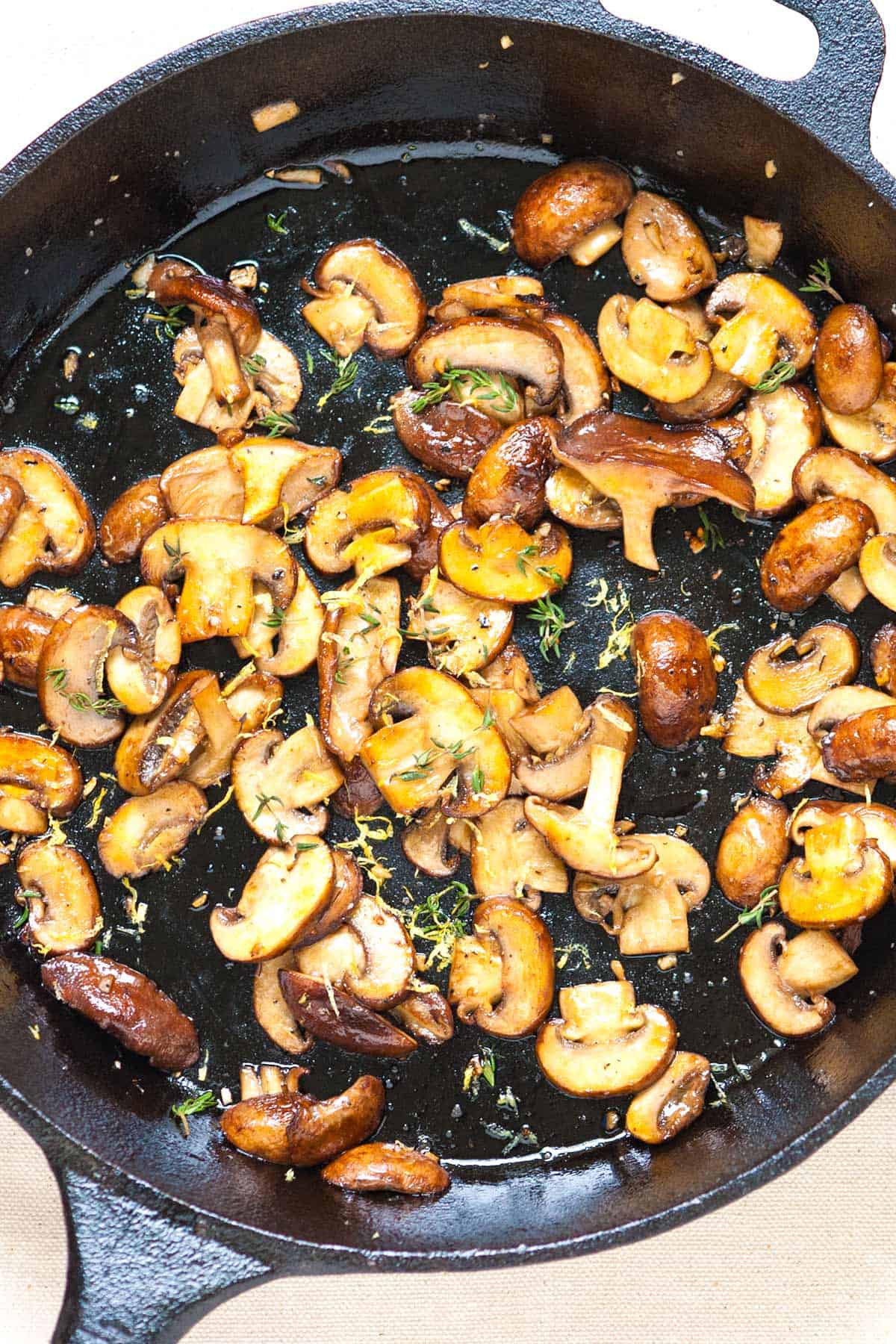 How to Sauté Mushrooms Step