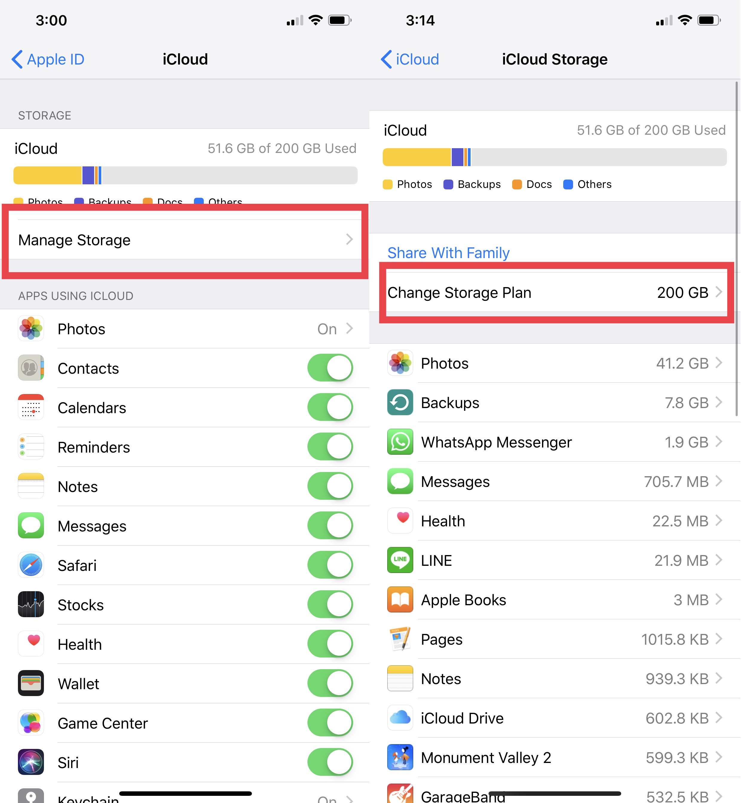 How to clear iCloud storage