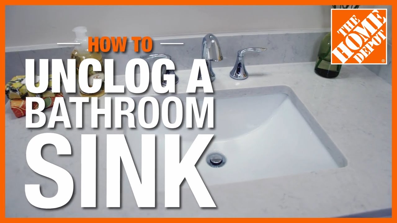 Unclogging Bathroom Sink